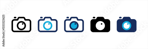 Camera Multi Style Icon Set