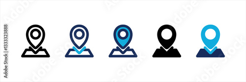 Gps Multi Style Icon Set