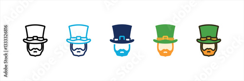 Leprechaun Multi Style Icon Set