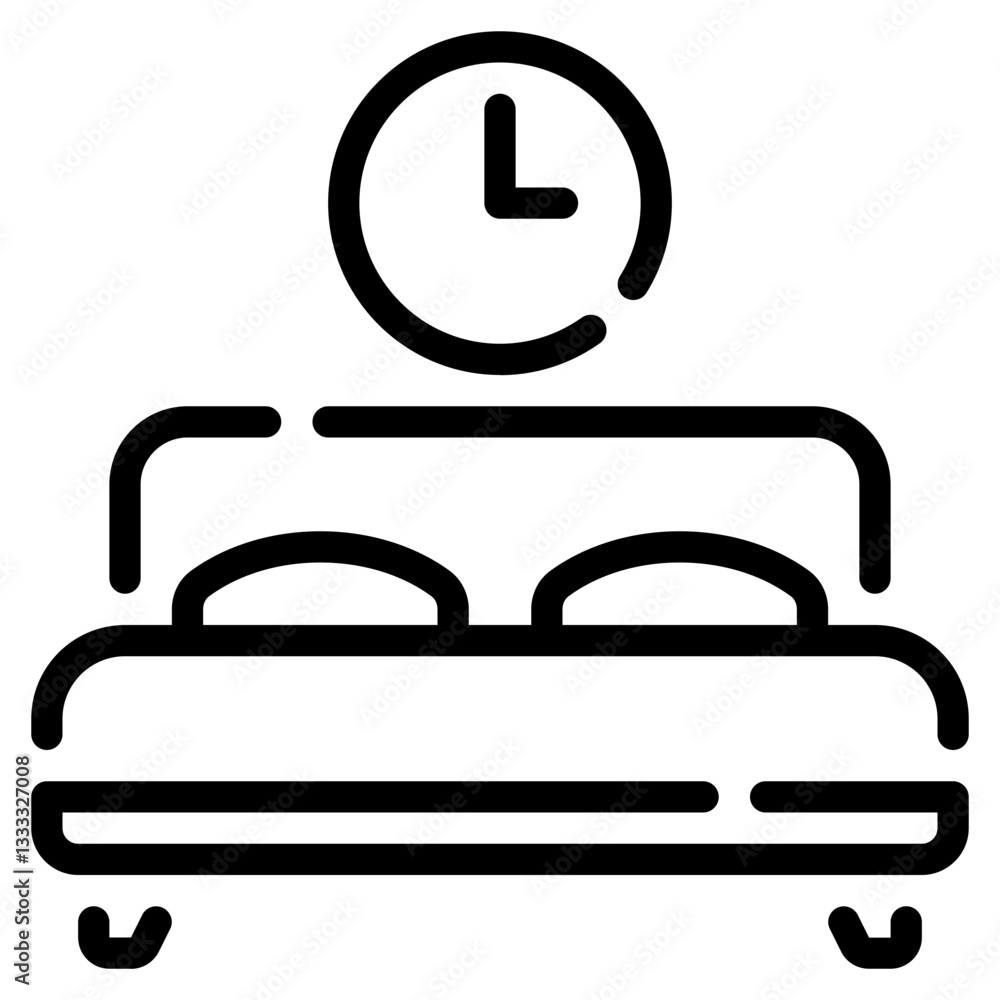 Fototapeta premium Cozy Bed with Timer for Optimal Sleep