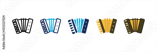 Accordion Multi Style Icon Set