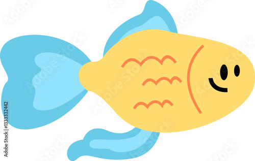  Cute Fish Illustration Element Set