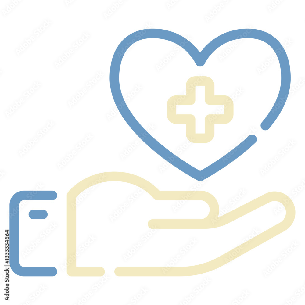 Heart Health Icon for Medical Applications Heart Health Icon for Medical Applications