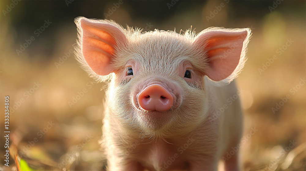 pig in a farm pig in a farm
