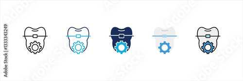 Orthodontist Multi Style Icon Set