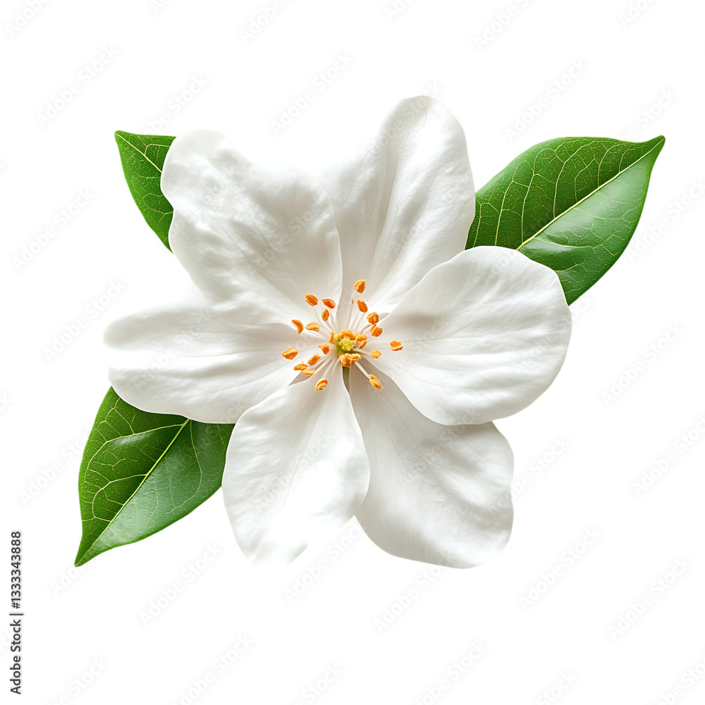 Fototapeta premium white flower isolated on white
