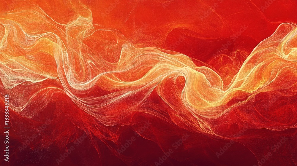 Fototapeta premium Abstract Red Waves Background with Dynamic Flow and Texture