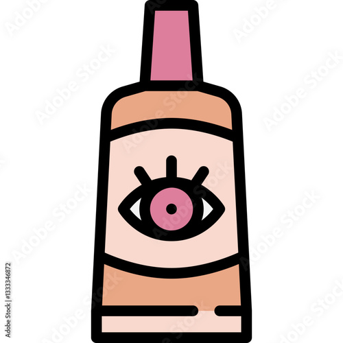 eye cream filled outline icon
