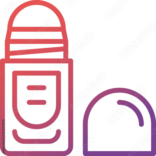 deodorant gradient line icon
