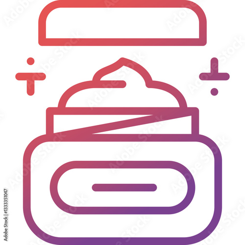 moisturizer gradient line icon