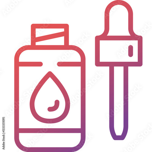 serum gradient line icon