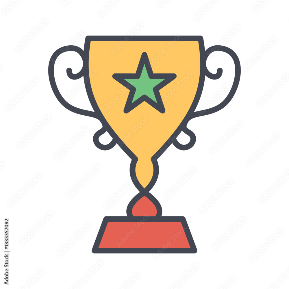 Trophy Cup Vector Icon Trophy Cup Vector Icon
