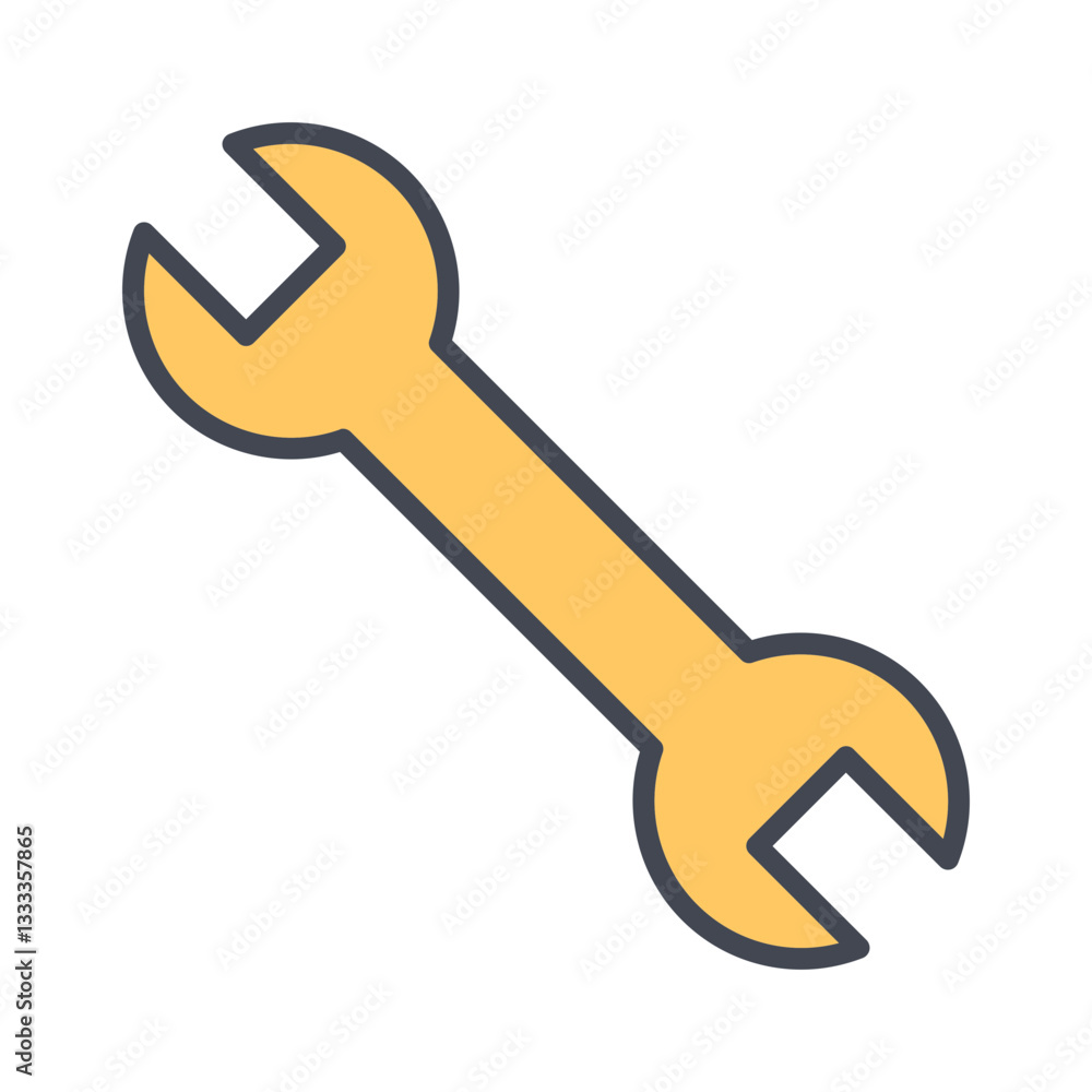 Wrench Vector Icon Wrench Vector Icon