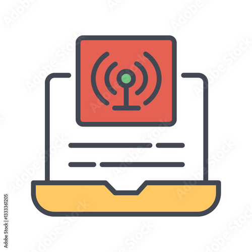 Intrusion Detection System Vector Icon
