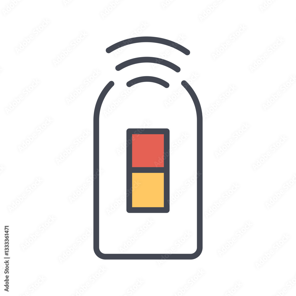 Fototapeta premium Smart Light Switch Vector Icon