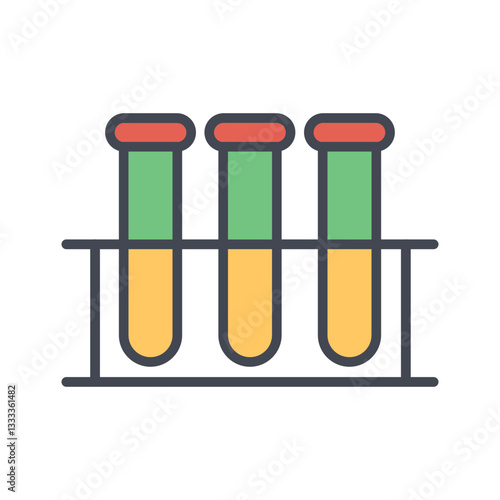 Test Tube Rack Vector Icon