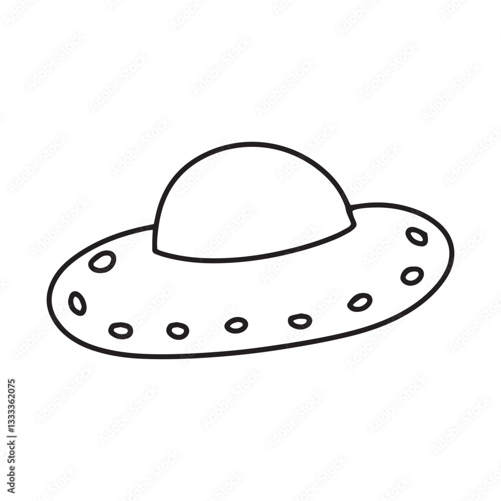 Set of handrawn planet doodles elemenet stock Set of handrawn planet doodles elemenet stock