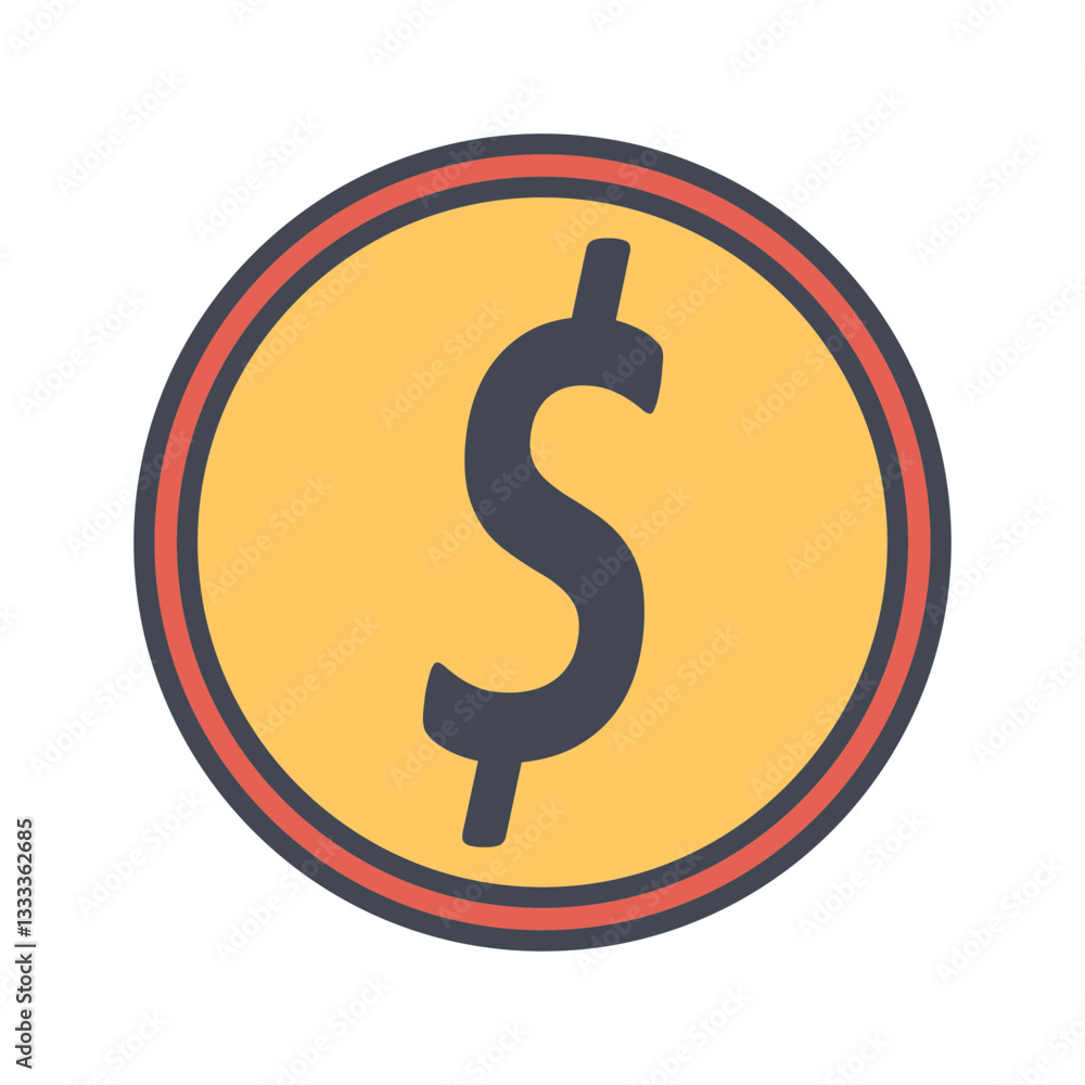 Dollar Sign Vector Icon Dollar Sign Vector Icon