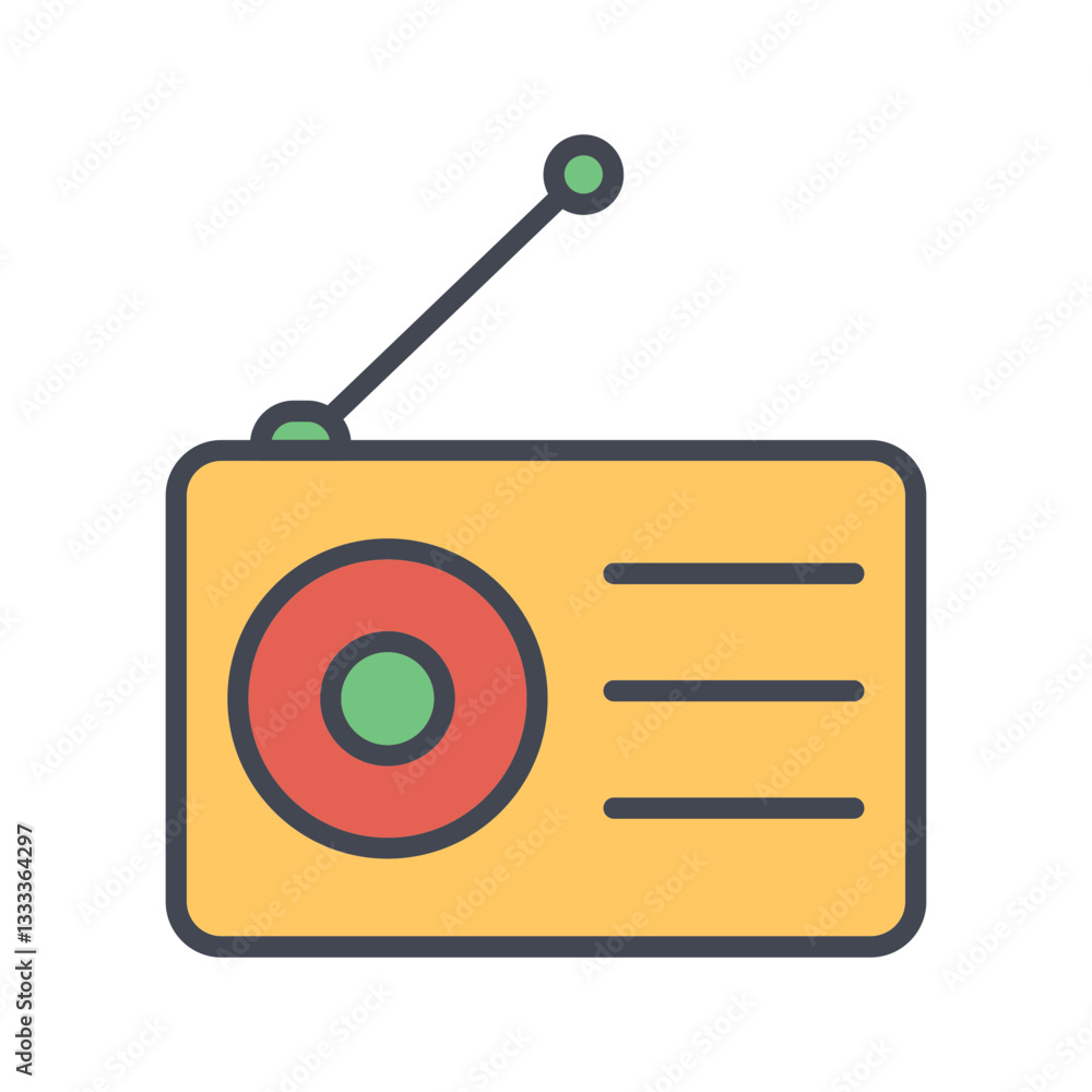 Radio Vector Icon Radio Vector Icon
