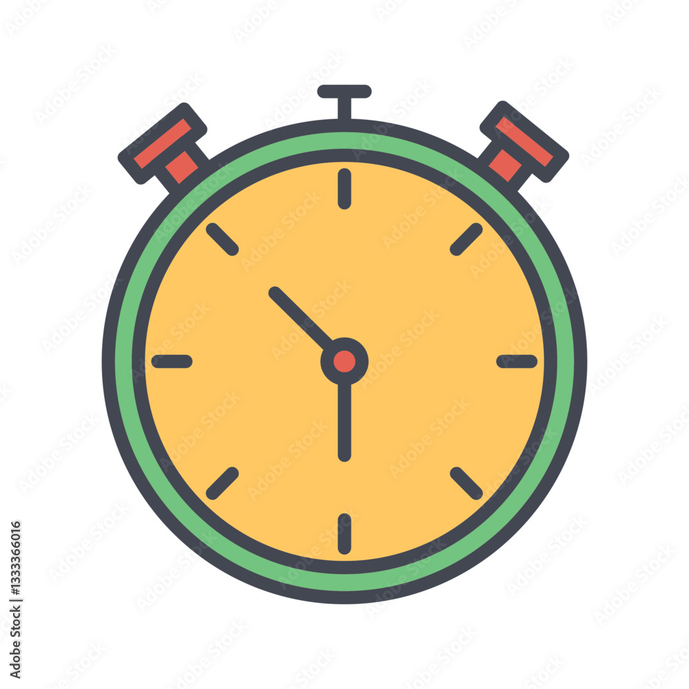 Stopwatch Vector Icon Stopwatch Vector Icon