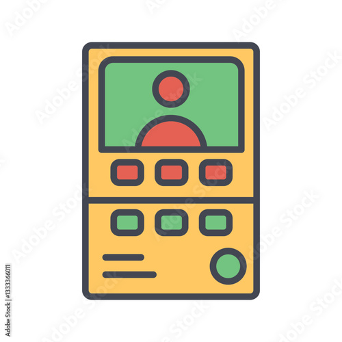 Intercom System Vector Icon