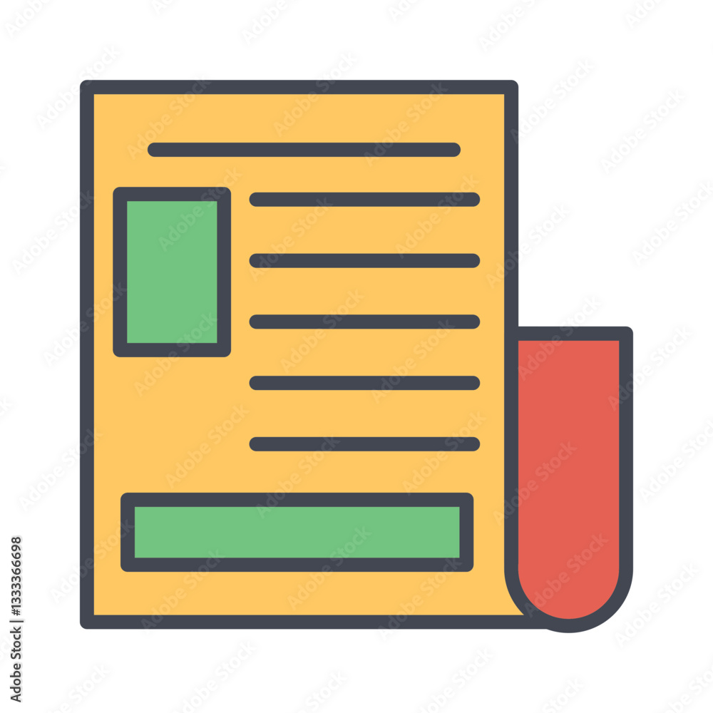 Newspaper Vector Icon