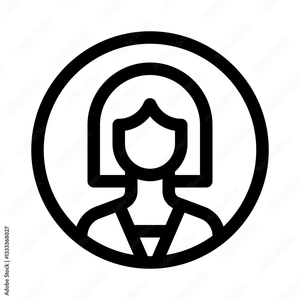 User profile line icon User profile line icon