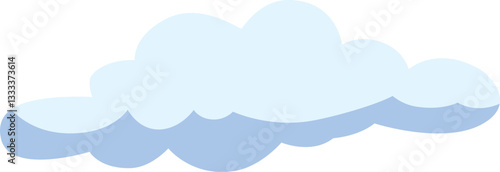 Cartoon Cloud Vector  Illustration