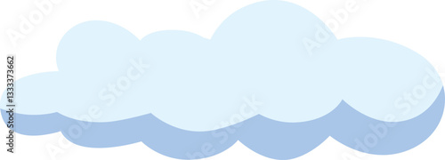 Cartoon Cloud Vector  Illustration