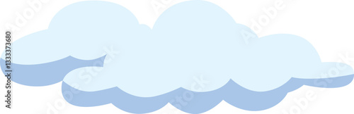 Cartoon Cloud Vector  Illustration