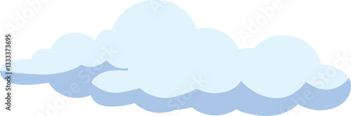 Cartoon Cloud Vector  Illustration