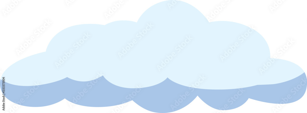 Cartoon Cloud Vector  Illustration