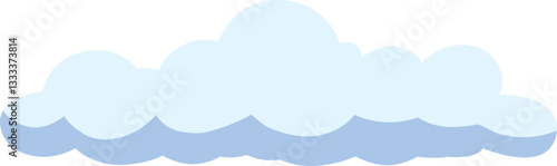 Cartoon Cloud Vector  Illustration