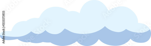 Cartoon Cloud Vector  Illustration