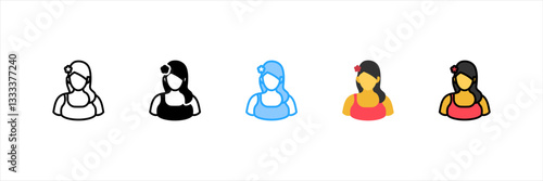 Florist Multi Style Icon Set