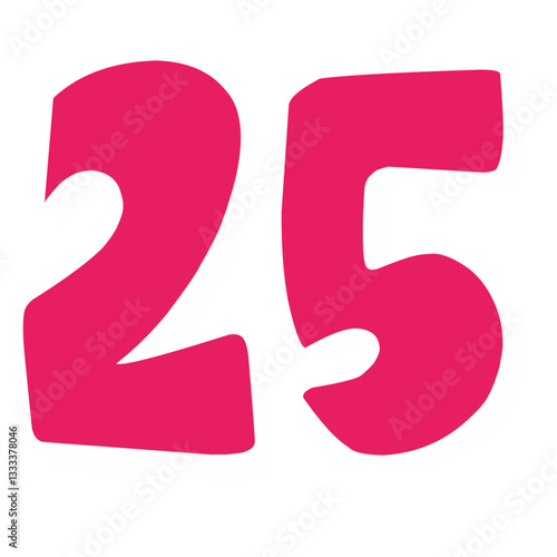 pink number icon 