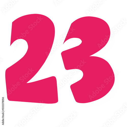 pink number icon 