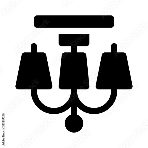 Chandelier glyph icon