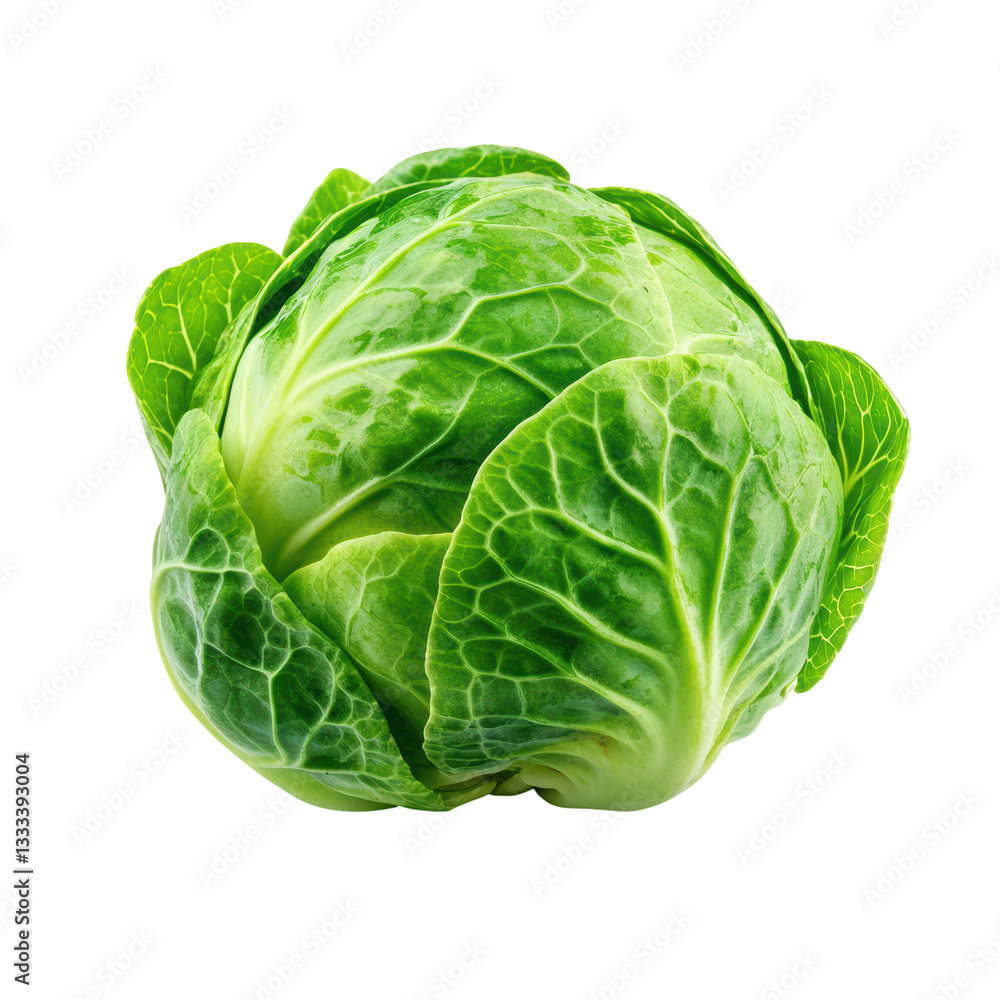 Fresh green cabbage on a Transparent background Fresh green cabbage on a Transparent background