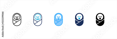 Newborn Multi Style Icon Set