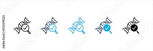Dna Test Multi Style Icon Set