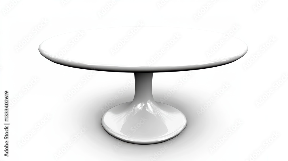 Modern White Oval Table with Sleek Base for Contemporary Interiors Modern White Oval Table with Sleek Base for Contemporary Interiors
