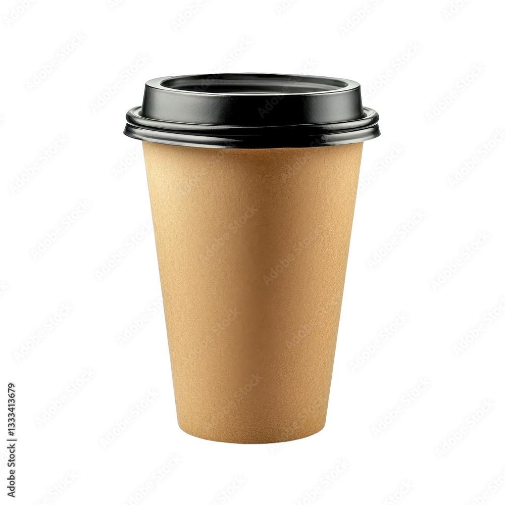 Coffee to go cup designed for convenience and enjoyment against a clean Transparent background, coffee to go cup on White background Coffee to go cup designed for convenience and enjoyment against a clean Transparent background, coffee to go cup on White background