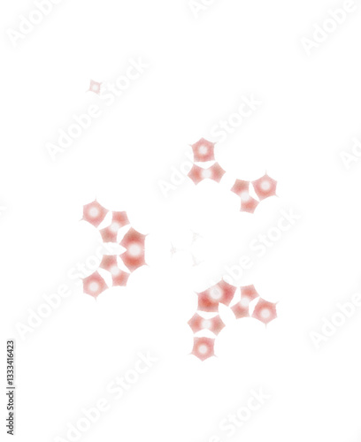 vector illustration of a red icon with a white gradient and isolated background