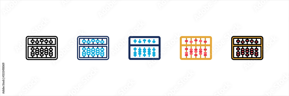 Abacus Multi Style Icon Set Abacus Multi Style Icon Set