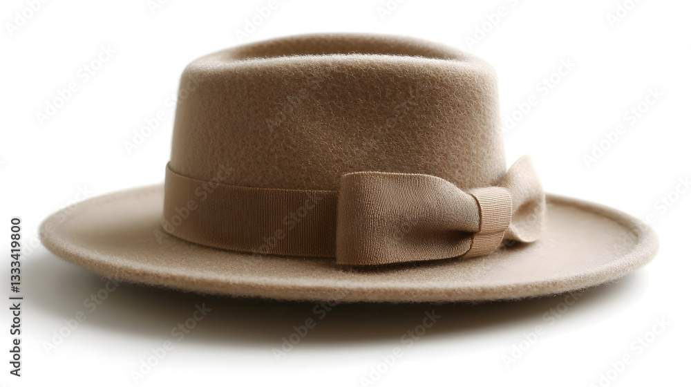 Elegant Fedora with Ribbon: This elegant fedora, adorned with a stylish ribbon, is presented in a clean, contemporary style. Perfect for fashion, accessories, and style themes. Elegant Fedora with Ribbon: This elegant fedora, adorned with a stylish ribbon, is presented in a clean, contemporary style. Perfect for fashion, accessories, and style themes.