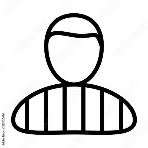 Criminal Vector Line Icon Design