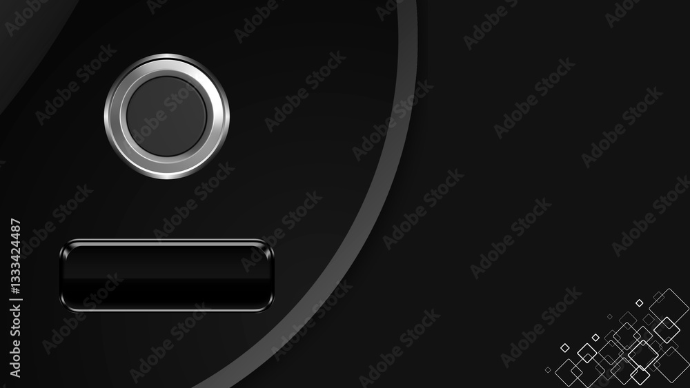 vector illustration of a light switch on black background vector illustration of a light switch on black background