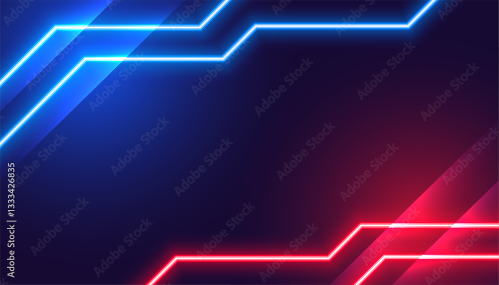 modern style red and blue shiny electric lines abstract background modern style red and blue shiny electric lines abstract background