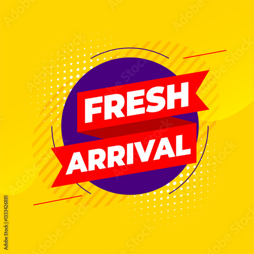 fresh and new arrival sale offer background design